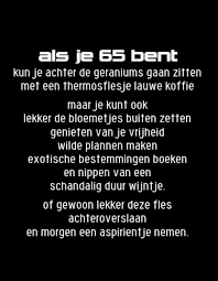 Etiket Als Je 65 Bent