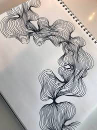 Abstract Art Shapes Black And White Abstract Line Art Black And White Modern Drawing Organic Etsy Doodles Trippy Doodles Abstract Line Art Shape Art Modern Drawing