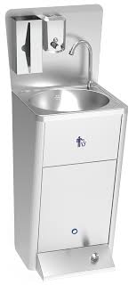 How to wash hands for good hand hygiene. Foot Operated Integral Washbasin Fricosmos