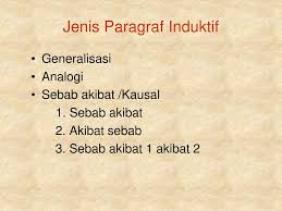 Konjungsi subordinatif sebab akibat merupakan salah satu jenis konjungsi subordinatif yang menggabungkan dua klausa dalam satu kalimat yang mengandung hubungan sebab dan akibat di dalamnya. Penalaran Induktif Indikator Ppt Download
