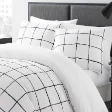 Black And White Comforter Set Twin Full Queen White Zander Comforter Set City Scene In 2020 White Duvet Covers Comforter Sets White Comforter
