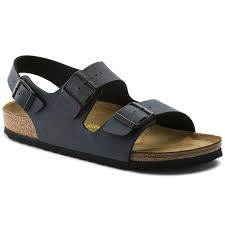 Birkenstock Sandals With Backstrap Milano Birko Flor Nubuck Womens Fashion Shoes Womens Sandals Strap Sandals
