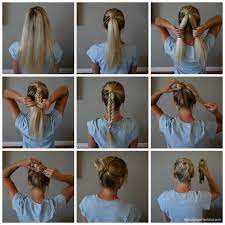 Easy Braided Updo Summer Hairstyle Fishtail Braid Bun Tutorial Cool Braid Hairstyles Easy Braided Updo Braided Bun Tutorials