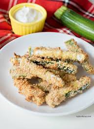Place rack on a baking sheet. Baked Zucchini Sticks With Dipping Sauce My Turn For Us