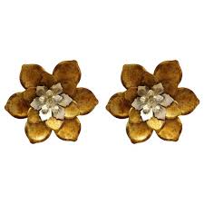 Wood wall decor target, your newest inspiration turn your home find many beautiful with its so easy diy rustic appeal of more collection including wall decor target pictures of vintage art set of 10x8funny black white bathroom. Stratton Home Decor Whimsical Flower 12 4 X 12 4 Inch Metal Flower Wall Art Decoration For Bedroom Bathroom Or Living Room 2 Pack Target