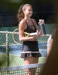 Gale is known globally for her work for victoria's secret. Kelly Gale Tucks A Ball In Her Ample Cleavage As She Wears A Revealing Outfit During A Tennis Lesson Readsector