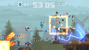 The game experience is either fast and tactical thanks to time travelling and there are many different characters to control, each one with his own skills. Super Time Force Ultra 2014 Promotional Art Mobygames