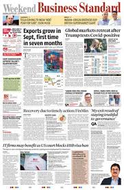 Get Your Digital Copy Of Business Standard October 3 2020 Issue