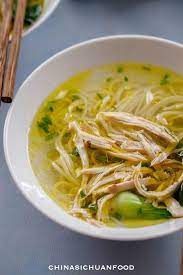 Chinese Chicken Noodle Soup Chinasichuanfood Com Chinese Chicken Noodle Soup Chinese Chicken Soup Recipe Soup Recipes Chicken Noodle