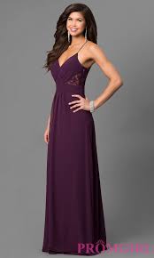 Long Eggplant Purple Prom Dress With Lace Back Purple Prom Dress Plum Bridesmaid Dresses Purple Dresses Formal