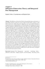 This post was published 5 years ago and the download links can be irrelevant. Pdf Diffusion Of Innovation Theory And Integrated Pest Management
