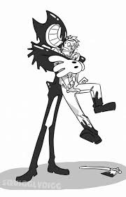 Joins Group Hug Henry Who S That Ink Bendy My Girlfriend Henry What Me Hoi Bendy And The Ink Machine Cartoon Ink