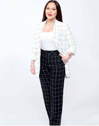 Black And White Plaid Pants Outfit Ideas Black Plaid Pants And White Plaid Jacket Checks Fashion Fashion Outfits Stylish Outfits