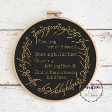 The art of cross stitch; Lotr Ring Inspired Cross Stitch Pdf Pattern Geek Cross Stitch Pattern Lord Of The Rings Cross Motivo Per Punto Croce Schemi A Punto Punto Croce Divertente