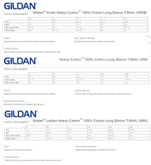 Gildan G500 Youth Size Chart Www Bedowntowndaytona Com