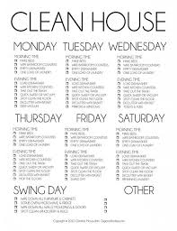 the most amazing cleaning schedules ever house cleaning