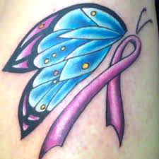 Some are black and white while others are in vivid contrasting colors. 3 Cancer Ribbon Tattoo Ideas