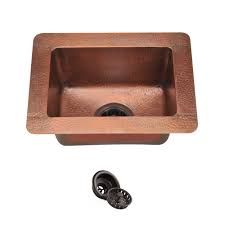 On those, we rabbet the plywood and set the rim in thinset to bring the rim's top surface in plane with the surface of the roughtop. Naiture 9 Narrow Stainless Steel Undermount Prep Sink With Antique Copper Finish Drain Tools Home Improvement Kitchen Bath Fixtures Vit Edu Au