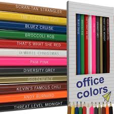 Office Colors The Office Themed Parody Colored Pencils The Office Show Office Quotes The Office