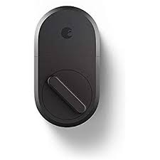 August Smart Lock Keyless Home Entry With Your Smartphone Dark Gray