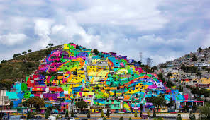 Street Artists Collaborate With Mexican Government To Bring Vibrant Splash Of Color To An Entire Neighborhood Street Artists Street Art Jobs In Mexico