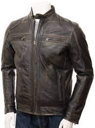Men S Vintage Leather Biker Jacket Gooseham Biker Jacket For Men Jackets Men Fashion Best Smart Casual Outfits Leather Jacket