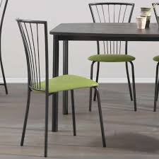 Vous ne savez pas quelles chaises vont avec à votre table ou vice versa ? Chaise De Cuisine Rembourree Avec Pieds Metal Jana 4 Pieds Com