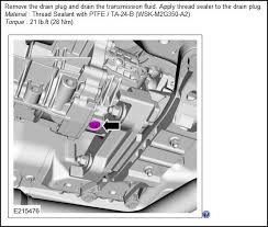 Tr3160 Oil Drain Bolt Torque Spec 2015 S550 Mustang