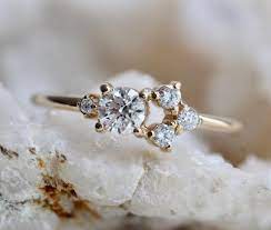 Maybe you would like to learn more about one of these? 14k Gold Diamond Cluster Ring Multi Diamond Ring Unique Etsy