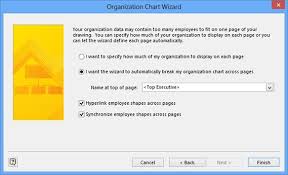 Microsoft Visio 2013 Using The Organization Chart Wizard