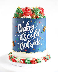 Ashley B On Instagram If You Ve Been Following Along With The Sweetapolitaadventcalendar Then You Winter Cake Christmas Cake Designs Christmas Baking