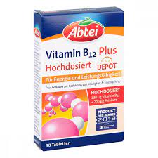 Abtei Vitamin B12 Folsaure Tabletten 30 Stk