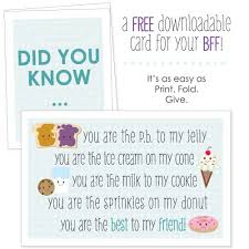 Free Printable Birthday Cards For Your Best Friend National Best Friend Day Free Card For You Besties National Best Friend Day Free Printable Cards Best Friend Cards
