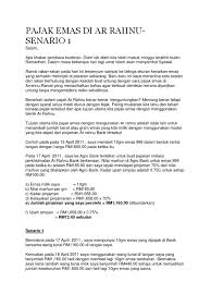 Senang dapat cash, senang terima apa juga jenis emas. Pajak Emas Di Ar Rahnu Senario 1 E Jumlah Pinjaman Yang Saya Perolehi Rm1 160 00 Dibundarkan