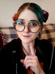 Blue Round Retro Gorgeous Spring Hinges Eyeglasses