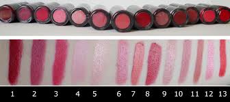 swatch of mua lipsticks themakeupgal