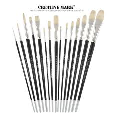 Stainless steel scratch brush (case of 12) model# 4067200. Pro Stroke Premium White Bristle Brush Sets Jerry S Artarama