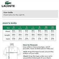 lacoste polo size chart extremegn co uk