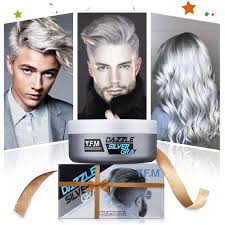 Accessorize the ash grey hair. Amazon Com Hair Dyes Y F M Hair Cream Silver Gray Hair Wax Temporary Hairstyle Cream Natural Silver Ash Matte Hairstyle Wax For Men And Women 120ml Beauty