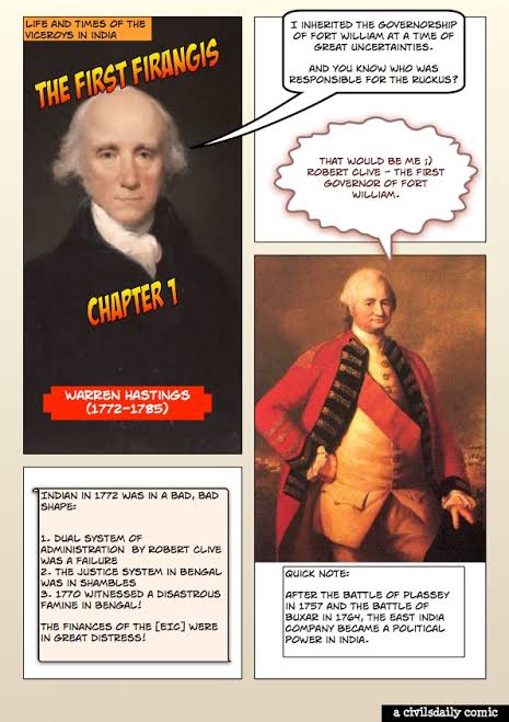 The First Firangis | Chap 1| Warren Hastings And His Time as Gov General of India – Civilsdaily