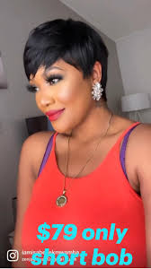 Short Wig/ Simple Pixie cut/ Feather Bang/Natural Brown/Non Lace Glueless/  100% Human Hair with Tapered Sides/ Full Cap Wig Unit