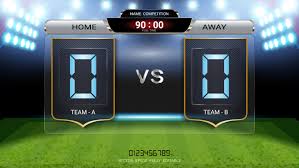 Score match is on facebook. Digital Timing Scoreboard Football Match Team A Vs Team B 555285 Vector Art At Vecteezy