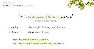 Yourdailygerman German Proverbs Idioms Proverbs Idioms German Grammar