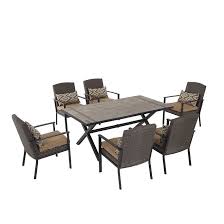7 Piece Vineyard Patio Set Rona Patio Set Outdoor Furniture Sets Patio