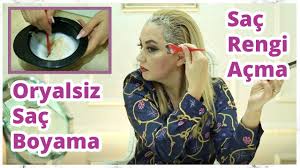 sac boyama ve oryalsiz evde sac boyama sac rengi acma youtube sac rengi sac sari sac boyalari