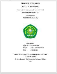 Contoh rumusan masalah kenakalan remaja. Makalah Studi Kasus Kenakalan Remaja Suara Kampus