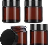 Amazon.com: 4 Pack 120ml/4oz Amber Glass Cream Jar ...