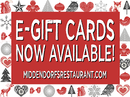 Find a card design for every occasion and give the perfect gift, a menards gift card! We Now Have E Gift Cards Available At Middendorf S Seafood Restaurant Facebook