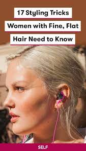 Part your hair on the. 17 Styling Tricks Women With Fine Flat Hair Need To Know Fine Hair Tips Flat Hair Hairstyles For Thin Hair