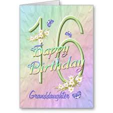 Birthday Wishes For 13 Year Old Granddaughter Granddaughter 16th Birthday Butterfly Garden Card Zazzle Com 16th Birthday Card 16th Birthday Quotes 15th Birthday